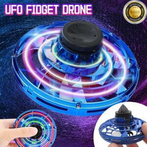 새로운 LED 비행 UFO 스피너 손가락 끝 업그레이드 헬리콥터 자이로 Flyorb 호버 볼 미니 드론 항공기 장난