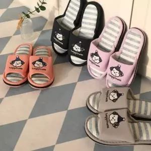 3중 쿠션 누빔 층간소음 면 실내화 슬리퍼 세겹 거실화_24759571