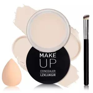 화이트 컨실러 언더 코렉터 크림 메이크업 풀 커버 방수 색상 보정 냄비 드 오헤라스 (01 보리 화이트)