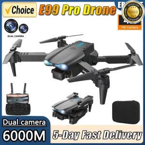 새로운 E99Pro RC 드론 4K 전문가용 광각 듀얼 HD 카메라 접이식 헬리콥터 5G WIFI FPV 고도 유지 기능 탑