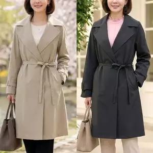 [NS홈쇼핑][엄마옷 로즈맘] 히로벨트트렌치코트[35788706]