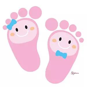 가꿈 축광 미끄럼방지 5매입 스티커 발바닥 분홍uvw688