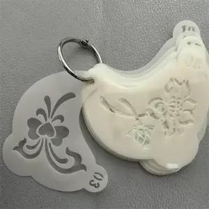 20개 재사용 가능한 페이스 페인팅 스텐실 - 내구성 있는 애완동물용 플라스틱 다양한 꽃 거미줄 하트