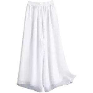 무용 연습복 빅사이즈 댄스복 치마바지 통넓은 입시 와이드 바지 화이트