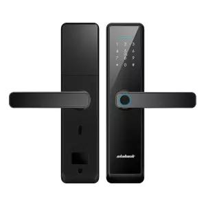 도어락 커버 번호키 투명 햇빛 강화도어 블랙티 현관