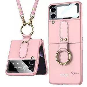 갤럭시Z플립3 숄더스트랩 일체형케이스 투웨이 골드링ijk531