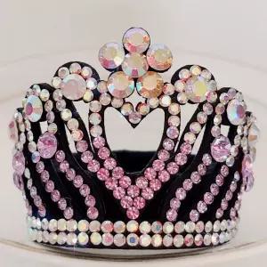 리듬체조 티아라 헤어링 모던댄스 피겨스케이팅 왕관 무용 장식 보석 발레