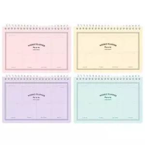 위클리플래너 4개(혼합) 주간 다이어리 스케쥴러 노트