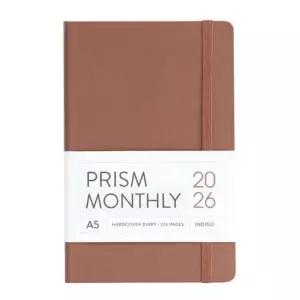 인디고 다이어리 2026 프리즘 A5 먼슬리 스케줄러 (날짜형 25절 월간) (모카무스)