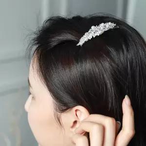 헤어핀 지르코니아 알알이 범벅 퀸즈 AAA 헨드메이드 진주