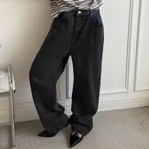 [난닝구] 리헨브 배색데님팬츠