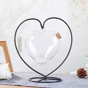 종이학 화환병 종이학유리병 화병 빈티지 큰하트 사랑 C형 받침대 야광 인분 거실