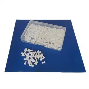 LC 먼지 캡 끝 광섬유 케이블 끝면 및 장치에 대한 완벽한 보호 스냅 잠금 케이스의 (100)