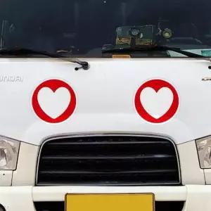 280x280mm 차량스티커 귀요미5 고휘도반사 대형 고휘도