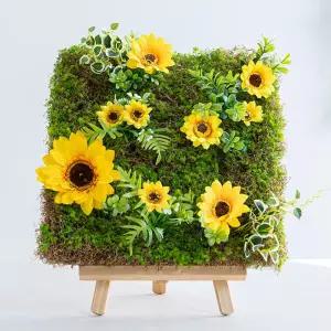 아트박스/플라워트리 해바라기 조화 액자 행운의 벽걸이 set 30cm 장식
