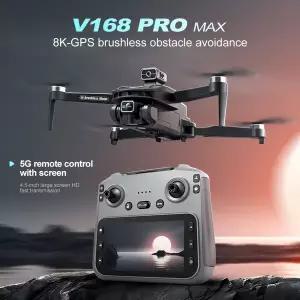 수집품 RC Xiaomi V168 Max Drone 8K 5G GPS 전문 HD 항공 듀얼 카메라 장애물 회피 대형 스크린 Quadcopte