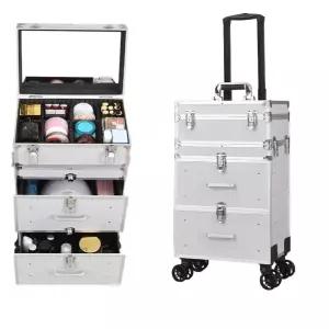 메이크업 캐리어형 화장품 수납대 네일아트 정리대 다용도 트롤리형