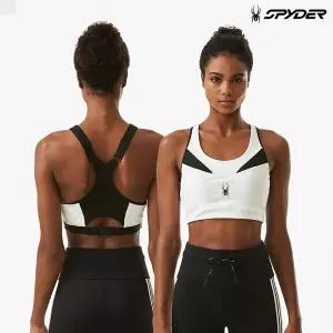 매장정품 스파이더 [ 본사] 여성 로고 밴드 트레이닝 브라탑 SPGFCNBR252WWHT 192241
