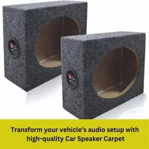 SAVUK 40인치 x 스피커 박스 카펫 카 서브 우퍼 트렁크 라이너 펠트 블랙 원단 RV 보트 트럭 자동차