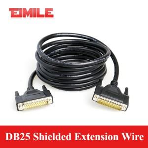 산업용 DB25 연장 케이블 남성-남성-여성 25핀 라인 병렬 포트 차폐 26AWG 순수 구리 시리얼 데이터 코드