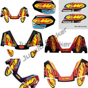 FMF 스티커 4T 바이크 오토바이 배기 머플러 파이프 데칼 용 방수 범용 자동차 비닐