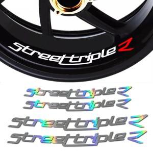 TRIUMPH STREET TRIPLE R 바이크 오토바이 휠 림 아크 모양의 그래픽 데칼 키트 스티커와 호환되는 X4