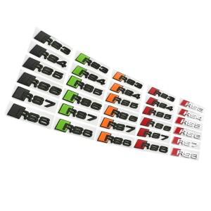 아우디 호환 S라인 RS3 RS4 RS5 RS6 RS7 RS8 로고 14.5x3.6cm ABS 플라스틱 자동차 리어 스티커 바디 트렁