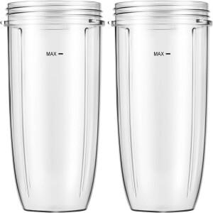 Nutribullet 블렌더용 교체 컵 Nutri Bullet 600W/900W 호환되는 32온스 컵(2팩)