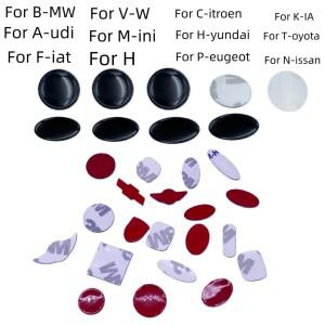 알루미늄 차량 키용 로고 스티커 100개 (11mm 12mm 23mm)