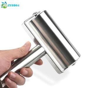 스테인리스 스틸 이중 헤드 롤링 핀 논스틱 반죽 페이스트리 롤러 주방 만두 기계 국수 피자 파이 베이킹