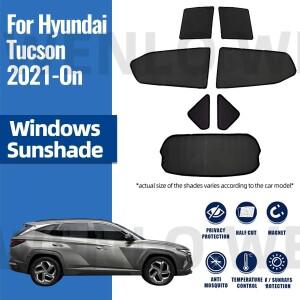 Hyundai Tucson NX4 2021 자동차 차양 앞 유리창 마그네틱 메쉬 커튼 커튼 후면 창 썬 바이저 그늘