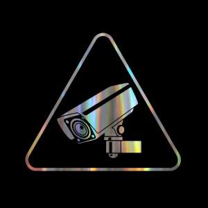 CCTV 경고 사인 카메라 도구 비닐 자동차 스티커 vf-055 13.4cm x 11.8cm