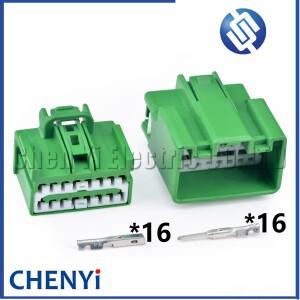 자동차 CD 플레이어 커넥터 앰프 오디오 플매트 카펫 러그 볼보 호환 랜드로버 마쓰다 뷰익용 16 핀 7283-6