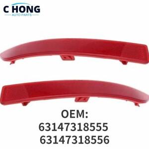 63147318555 BMW 호환 호환 F10 F18 520D 535I 자동차 부품 용 듀얼 후면 범퍼 반사판 경고 램프 라이트