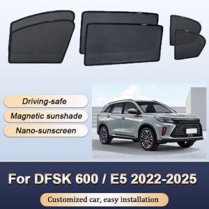 DFSK 600 E5 2022-2025 뉴 펜곤 580 랜디안 차량용 햇빛 가리개 자석식 단열 윈도우 바이저 액세서리
