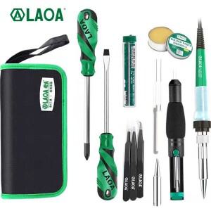 LAOA 가정용 유지 보수 용접 내부 열 납땜 다리미 세트 와이어 펜 통신 도구 35W