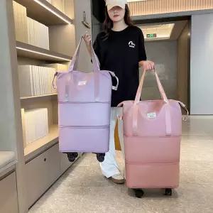 프리폼 대형 접이식 3단 크기 조절 가방 사입 장바구니 이민 여행 캐리어 보조가방1229530