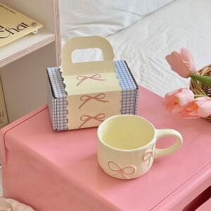 세라믹 컵 커피 물컵 머그컵 차 가정용 우유 순백 본차이나 경덕진 도자기 대용량 고온