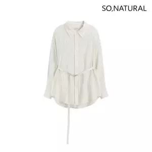 쏘내추럴 26SS 프렌치 린넨 핀 스트라이프 블라우스