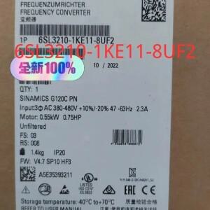 6SL3210-1KE11-8UF2 새 제품 SINAMICS G120C FSAA 블라인드 커버 포함 정격 출력 0.55KW 6SL3210 1KE11 8UF