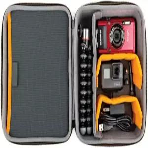 소형 드론 미러리스 카메라 대형 오버이어 헤드폰용 로우프로 하드사이드 CS 80 케이스 22 x 10.2 24.5 cm