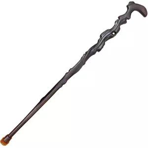 신장 지팡이 벼락맞은 감태나무 수제 기어봉 무술 환도 선물용 워킹스틱