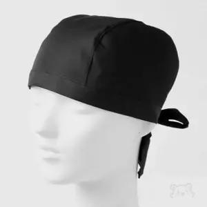 YWSTORE 주방모자 블랙 여성두건주방용 주방위생모자 식당두건주방용