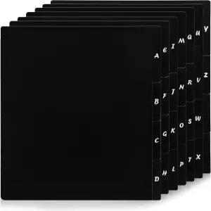 치아젤타 28Pcs 비닐 앨범 분할기 컷테이블 A-Z 레코드 DVD CD 파일 알파베 탭 정리함 LP용 대형 인덱스