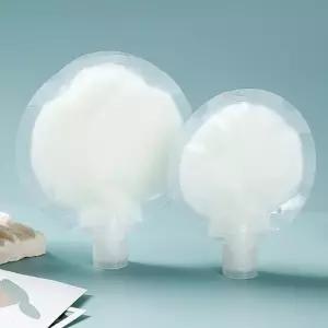 지퍼백 주방잡화 원형 비닐팩 파우치 소분 용기 50ml 투명 휴대용