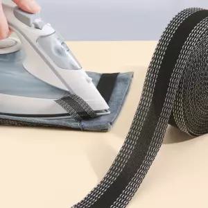수예용품 부자재 바지 밑단 줄이기 셀프 수선 테이프 청바지 롤업 열접착 1M