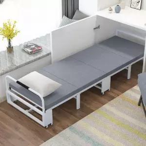 월베드 60cm 폴딩 활용 공간 벽침대 벽걸이 그레이 캐비닛형 침대 4단 다용도