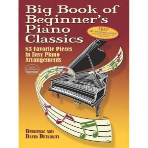 초급 피아노 클래식 빅북: 쉬운 편곡에서 가장 좋아하는 83곡 (책 및 다운로드 가능한 MP3)