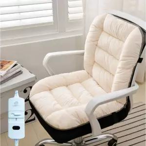 열선 발열 사무실 온도제어 의자 90x48cm 등받이 쿠션 싱글