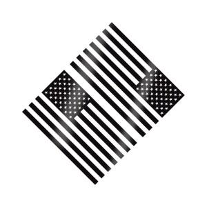 2Pcs 미국 국기 비닐 스티커 데칼 자동차 트럭 Windows 사이드 도어 바디 범퍼 노트북 링 장식 액세서리